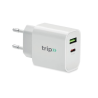 Chargeur 18W 2 ports, prise UE PORT