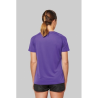 T-shirt de sport manches courtes col v femme