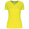 T-shirt de sport manches courtes col v femme