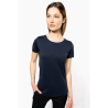 T-shirt Supima® col rond manches courtes femme