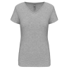 T-shirt col V manches courtes femme