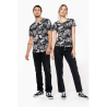 T-shirt camo manches courtes femme