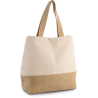 Sac shopping en toiles de coton et jute