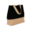 Sac shopping en toiles de coton et jute