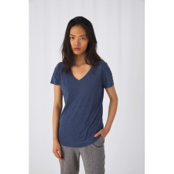 T-shirt Triblend col V Femme