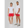 T-shirt de sport bi-matière manches courtes femme