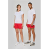 T-shirt de sport bi-matière manches courtes femme