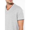 T-shirt maille piquée col V homme