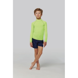 T-shirt technique à manches longues avec protection anti-UV enfant