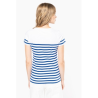 T-shirt marin col rond Bio femme