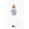 T-shirt marin col rond Bio femme