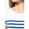 T-shirt marin col rond Bio femme