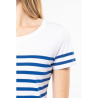 T-shirt marin col rond Bio femme