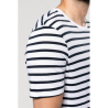 T-shirt rayé marin avec poche manches courtes homme