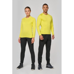 T-shirt double peau sport manches longues unisexe