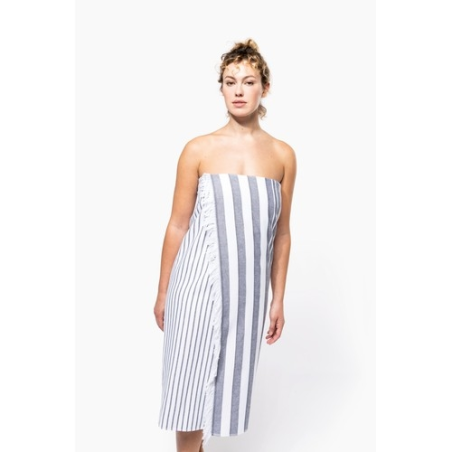 Fouta rayée avec franges